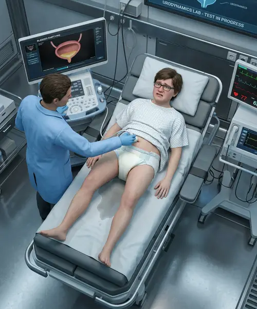 3D Render of Lab Testing: A Boy's Experience