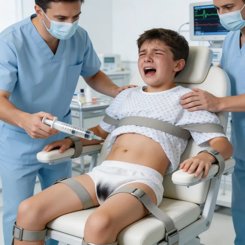 Teenager's Hospital Struggle with Medication