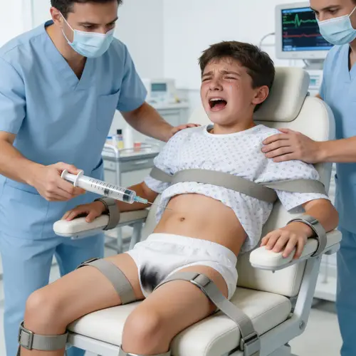 Teenager's Hospital Struggle with Medication