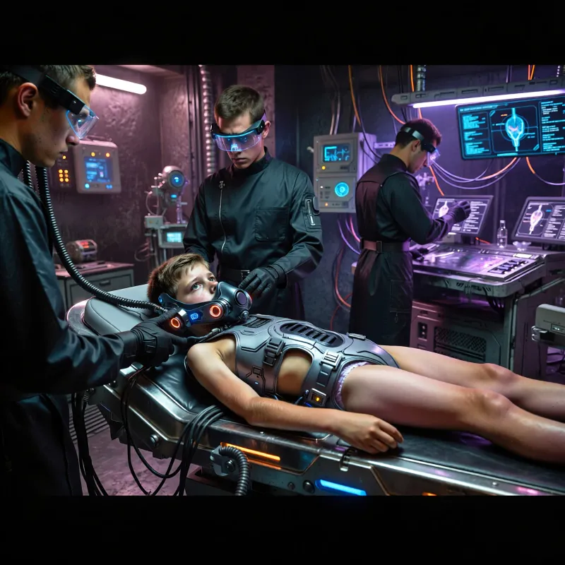 Cyberpunk Lab Experiment: A 14-Year-Old's Journey