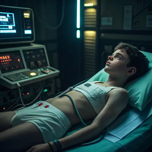 Cyberpunk Transformation of a Teen's Lab Experience