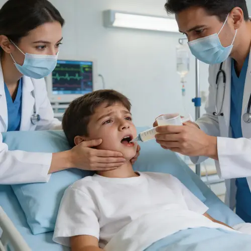Boy Forced to Feed by Doctors - Detailed Photo