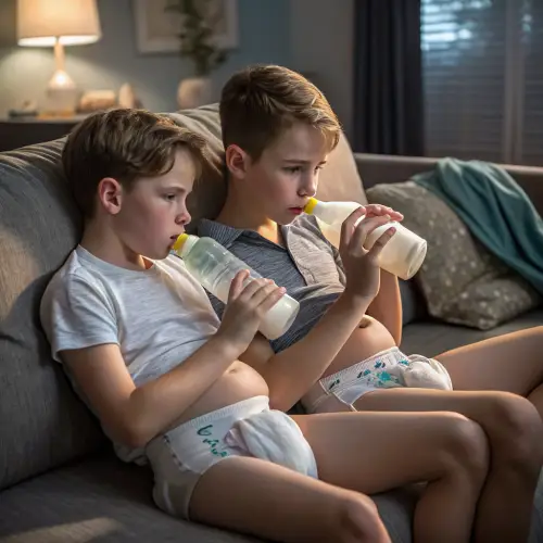 Unique Photo Style: Boys in Diapers
