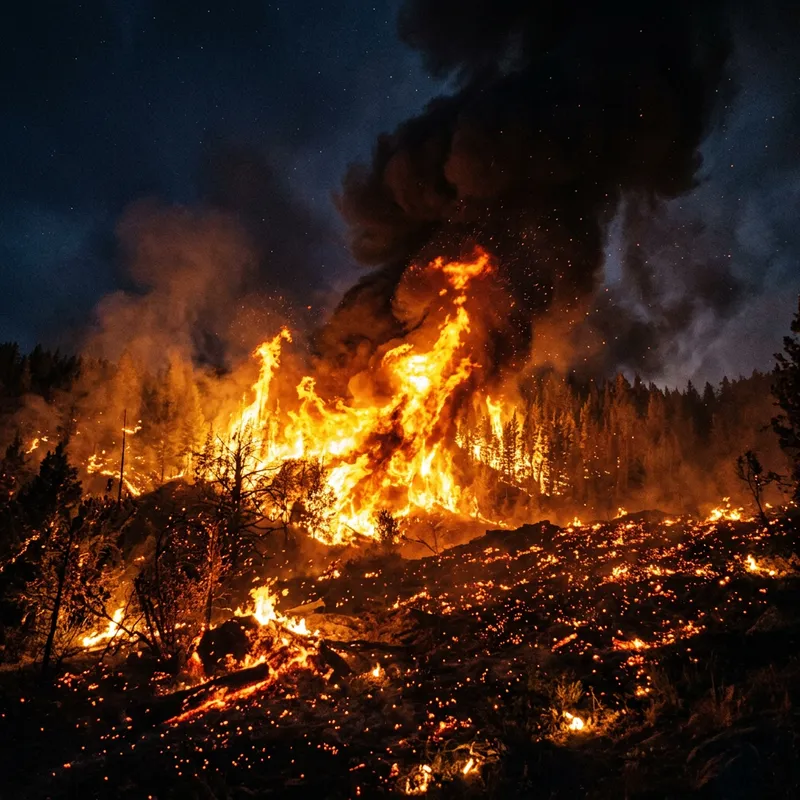 Dynamic Blaze: Unrestrained Power of Nature