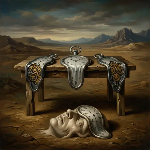 Surreal Interpretation of Time: Artistic Landscape