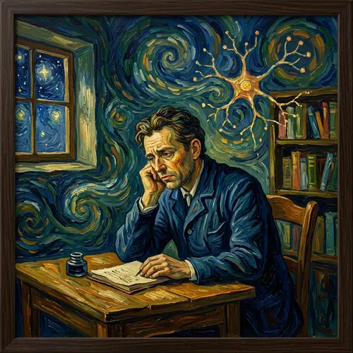Psychology in Van Gogh Style Art