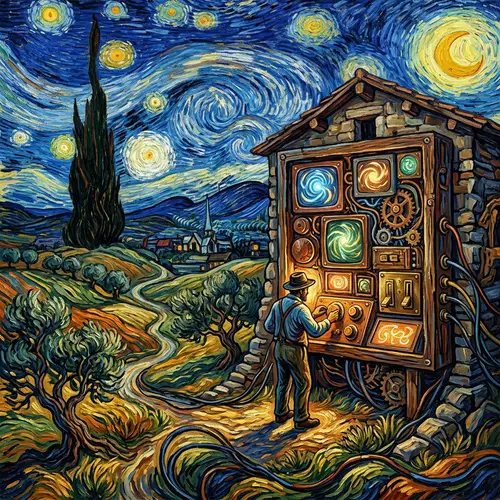 Van Gogh Style Human-Machine Interface | Artistic Fusion