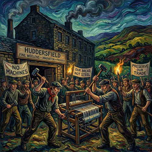 Luddite Protest in Post-Impressionist Visual Narrative