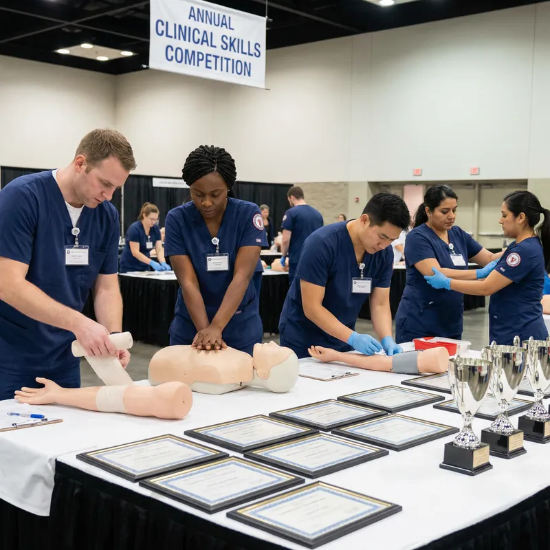 Nursing Competition: Diverse Healthcare Professionals in Action