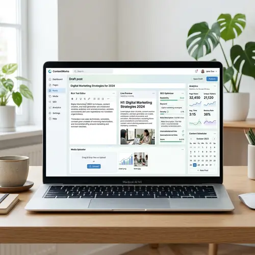 User-Friendly Content Management System with SEO Optimizer & More