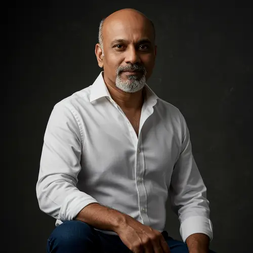 Bald Goatee Man | Timeless Style at 45