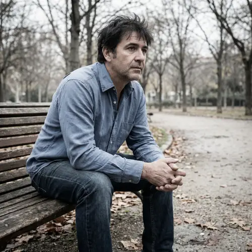 Melancholic Hispanic Man: A Visual Reflection