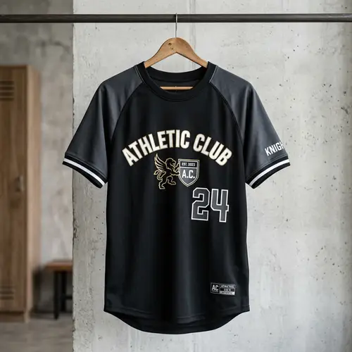 Black Raglan Jersey Design Ideas