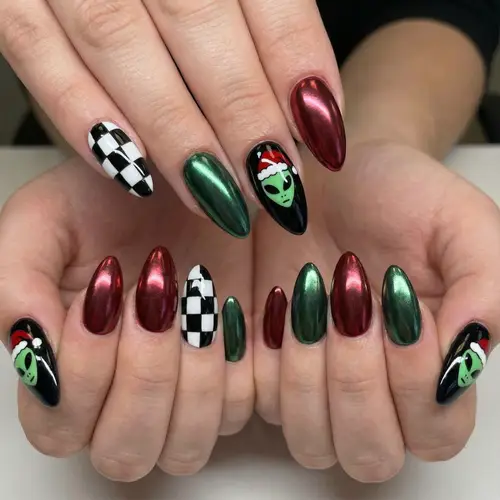 Unique Almond-Shaped Acrylic Nails Designs