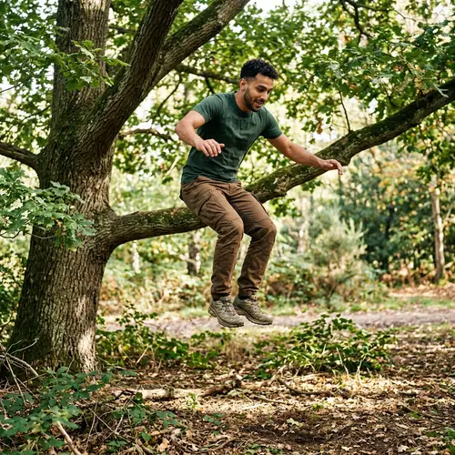 Faez Jumping from Tree | Adventure to the Ground