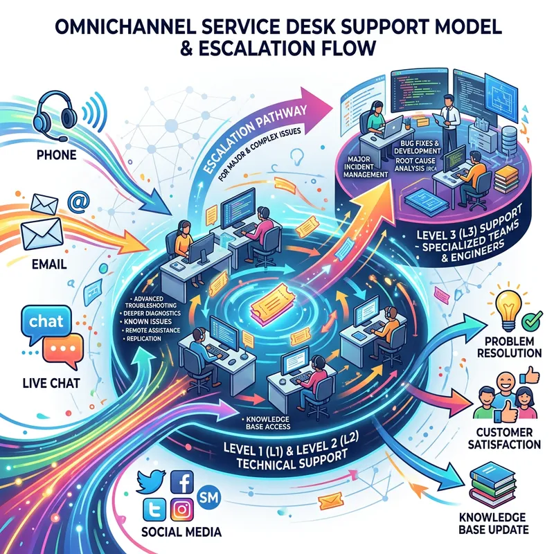 Omnichannel Service Desk Support Model for L1 & L2 Technical Support Omnichannel Service Desk Support Model for L1 & L2 Technical Support