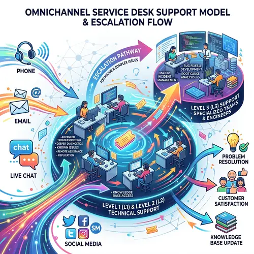 Omnichannel Strategies for L1 & L2 Technical Support | Service Desk Model
