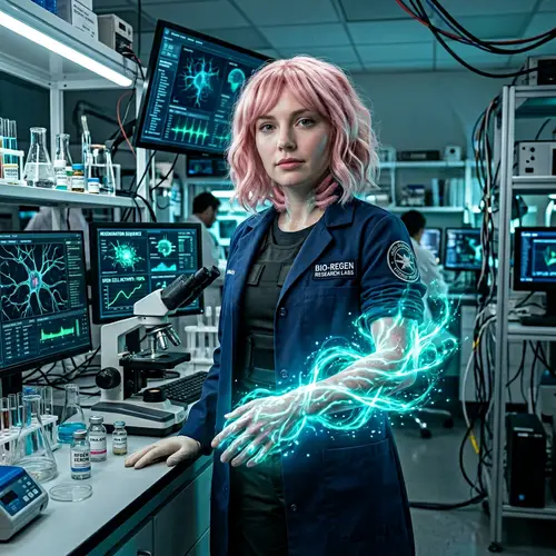 Human-Axolotl Hybrid with Regenerative Abilities