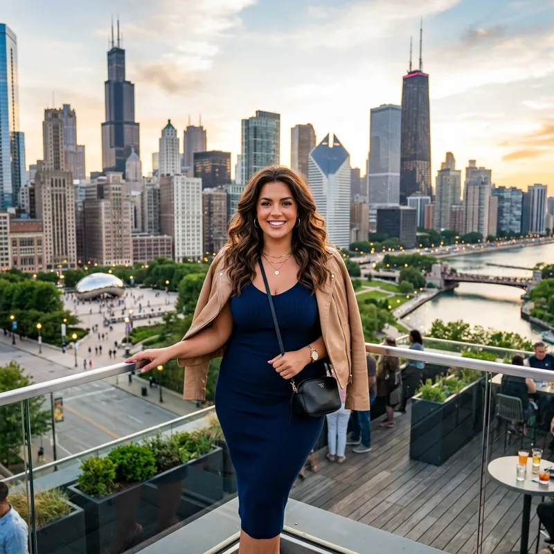 Beautiful Curvy Brunette in Chicago | Exotic Facebook Ad