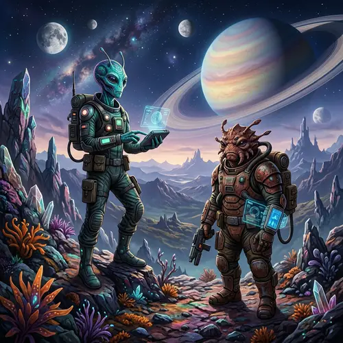 Aliens on a Strange Planet