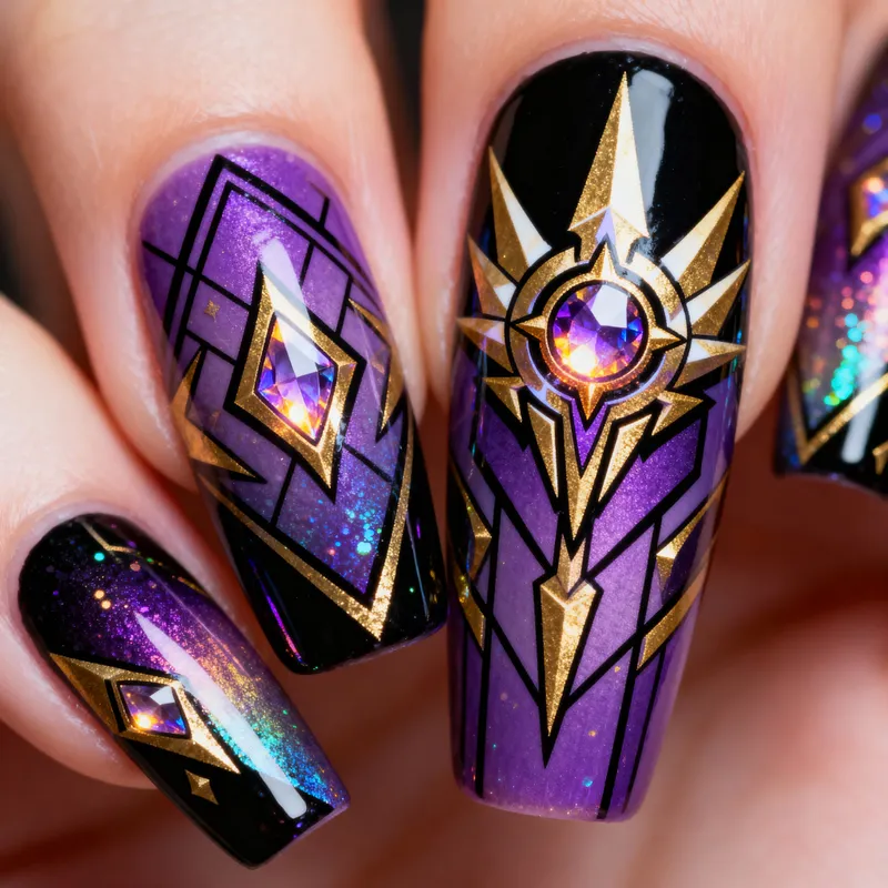 Honkai Impact 3 Nail Art: Herrscher of Sentience