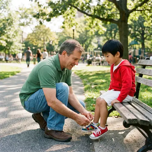 Intergenerational Mentoring: Heartwarming Lesson on Tying Shoelaces