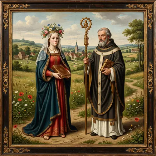 Saint Dymphna and Father Gerebernus: A Medieval Masterpiece
