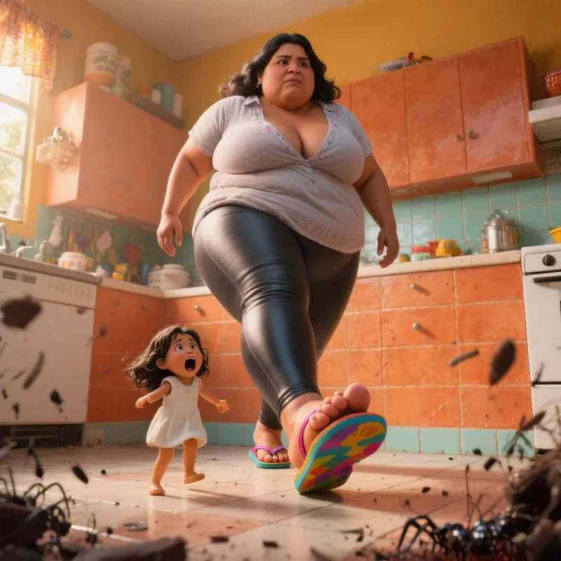 Epic Kitchen Scene: Mother and Daughter Dynamics