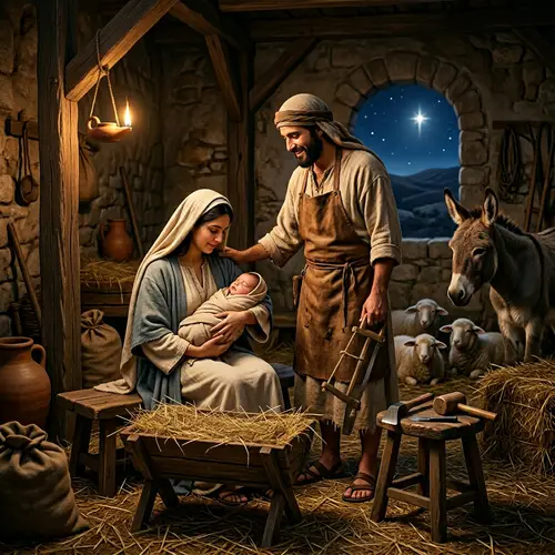 Ancient Middle-Eastern Bethlehem Scene - 4 BCE