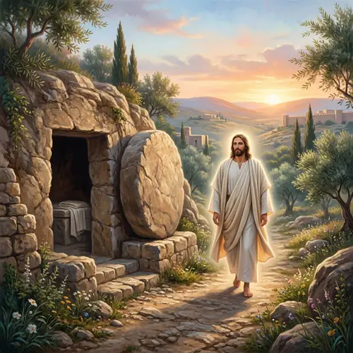 Symbolic Depiction of Jesus Christ's Resurrection