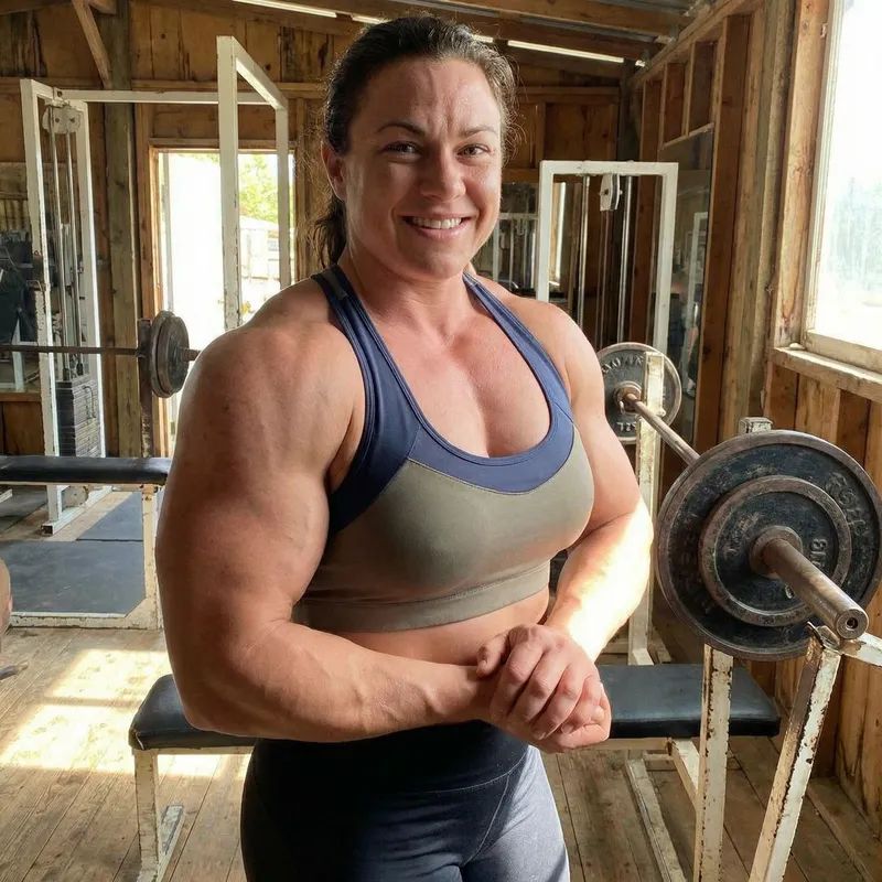 Stunning Muscular Woman with Impressive Curves