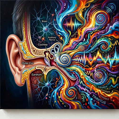 Understanding Tinnitus: Realism & Abstract Art Depiction