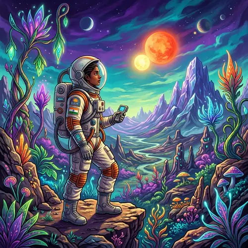 Exploring Uncharted Worlds: Retro-Futuristic Adventure