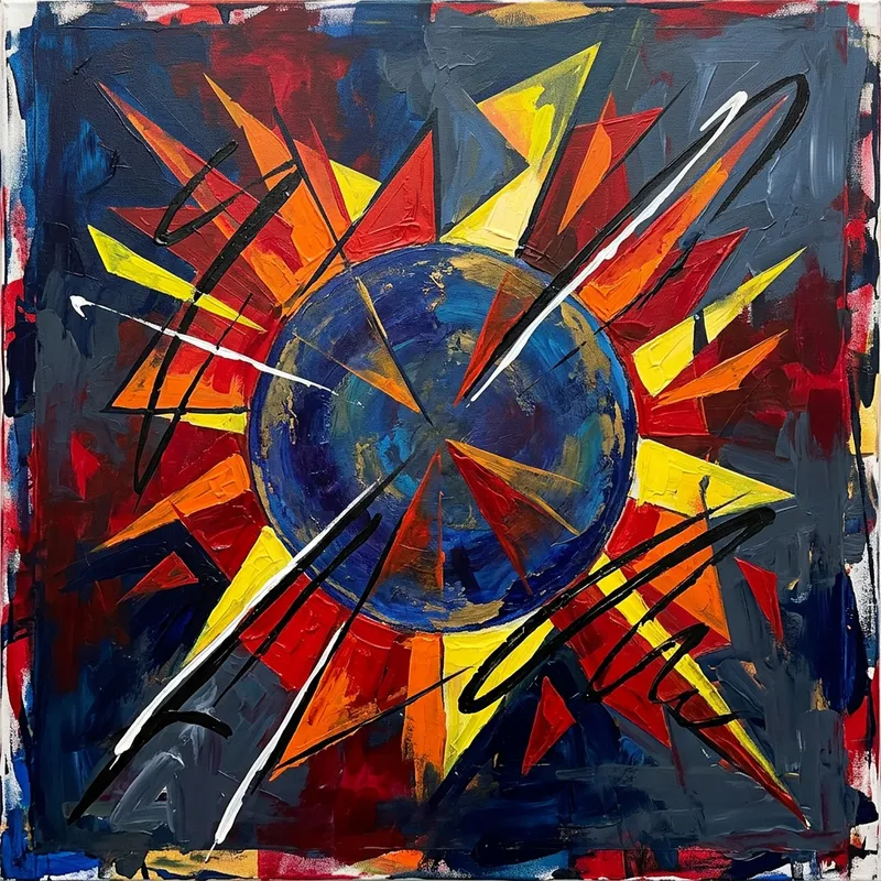 Embracing Personal Power: Abstract Artwork in Vibrant Colors