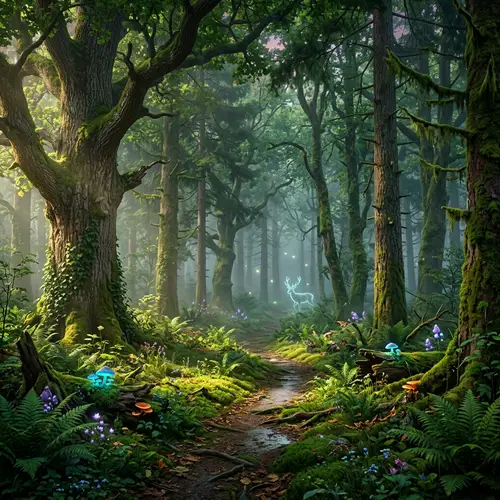 Mystical Forest - Enchanting Woodland & Ethereal Beauty