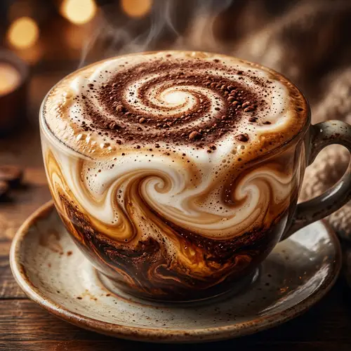 Cappuccino Abstract Art - A Warm Comfort