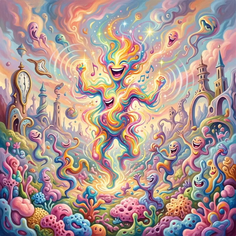 Why Laughter in Surrealism: Abstract Forms and Vibrant Entities