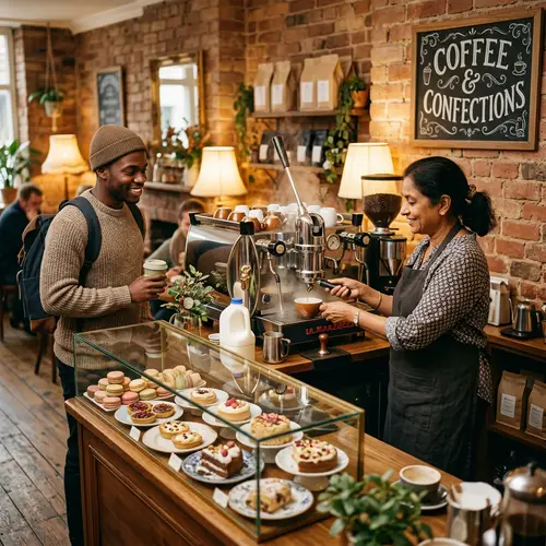 Quaint Cafe: Coffee and Confections