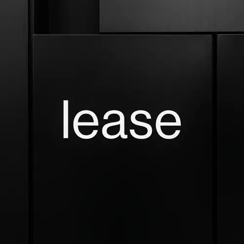 Lease Black and White Minimalism - Artistic Typography Design