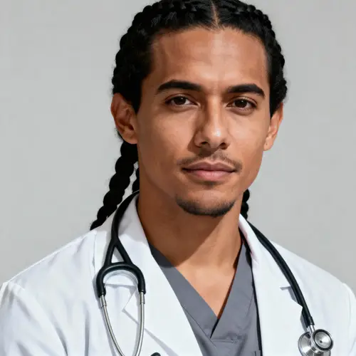 Professional Latino Nurse Portrait in 4K Resolution