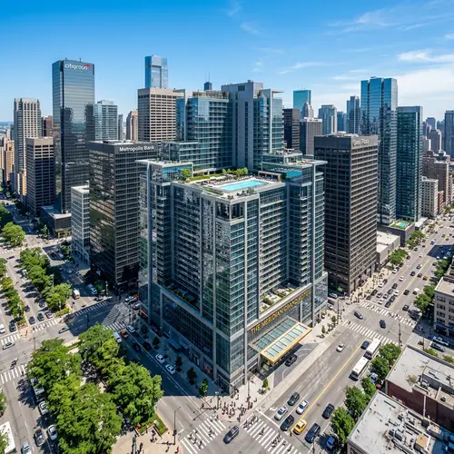 Luxurious Urban Downtown Hotel with Panoramic Views