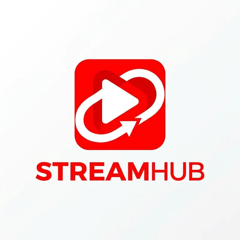 YouTube Logo Style Red & White Design