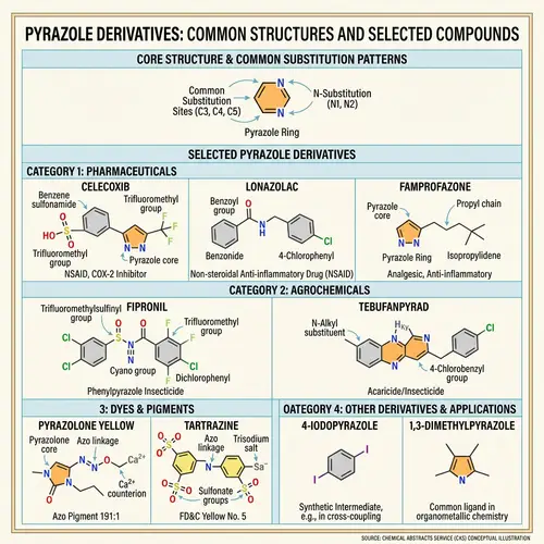 Pyrazole Derivatives in Chemical Abstracts