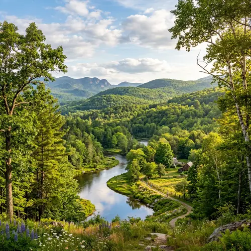 Scenic Landscape with Trees