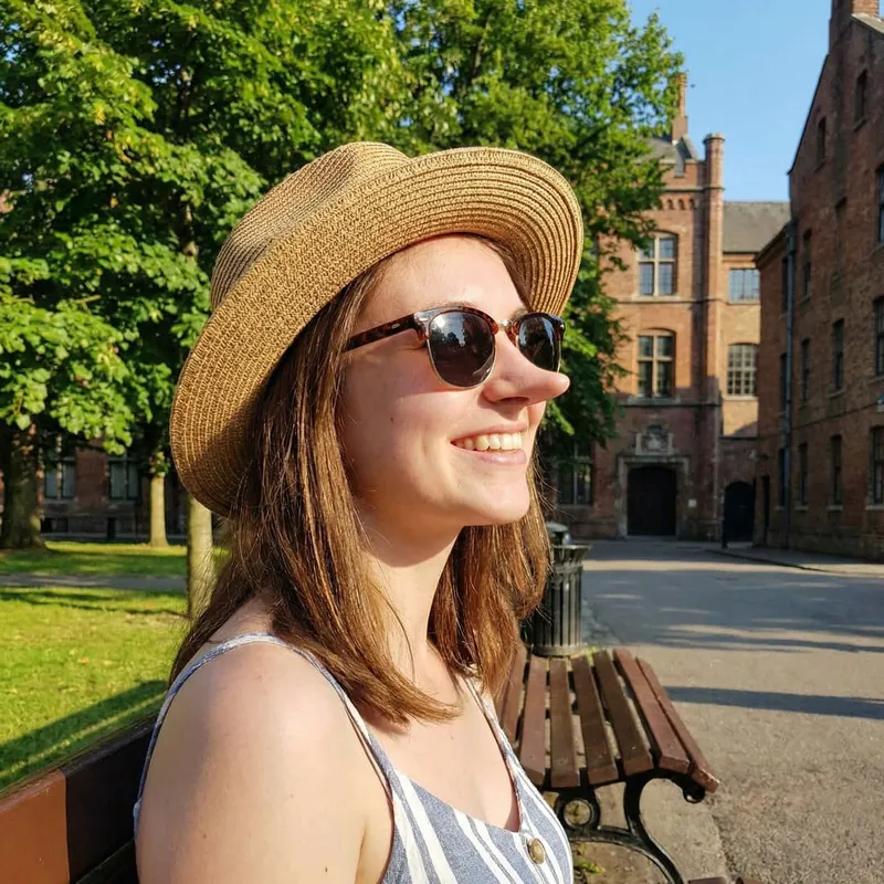 Smiling Young Woman on a Sunny Day
