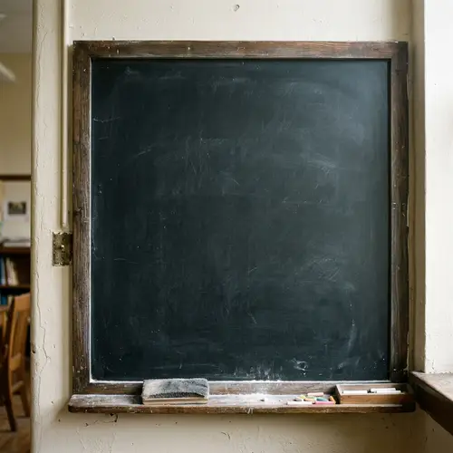 Blank Black Chalkboard Image