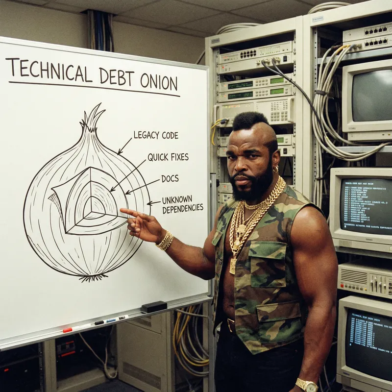 Mr. T, Technical Debt & Networking Gear Mr. T, Technical Debt & Networking Gear