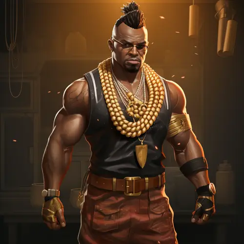 3D Render: Muscular Chef with Mohawk Inspiration