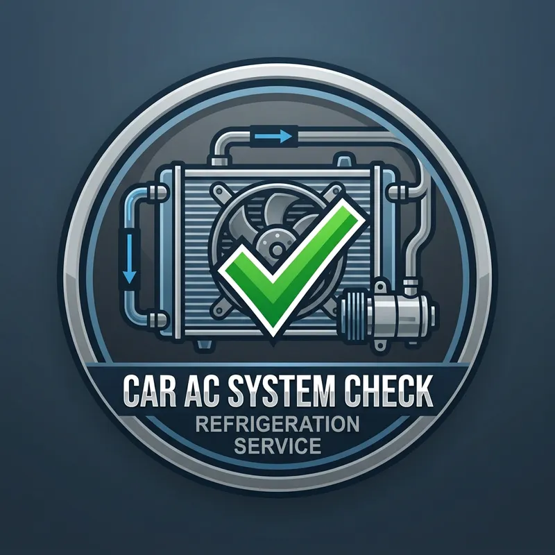 Automobile Refrigeration System Check Service Icon