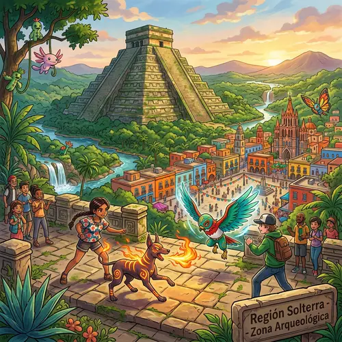 Pokémon Region Inspired by Mexican Cultural and Geographical Features